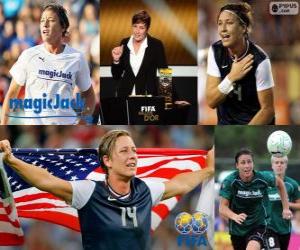 Puzzle Παίκτης Ποδοσφαίρου γυναικών κόσμο του έτους 2012 νικητή Άμπι Wambach